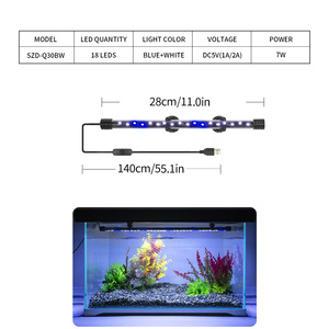 Moderne <span class=keywords><strong>aquarium</strong></span> LED-verlichting, waterdicht, hoge helderheid, kleurverbeterend, siervisbak, waterplanten, staafvorm - Product Image 6