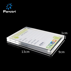 Acrylic điện thoại di động cửa hàng bán lẻ hiển thị đứng với giá tinh thể tag nhãn chủ cho máy tính để bàn - Product Image 6