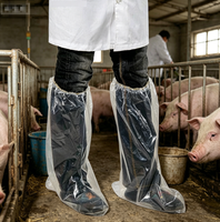 Protège-chaussures jetables pour vétérinaires agricoles, imperméables et antidérapants, pour environnements de travail boueux en ferme