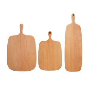 Beechwood Cutting <b>Board</b> Rectangle With Handle Portable Reversible For Kitchen Use - Product Image 3