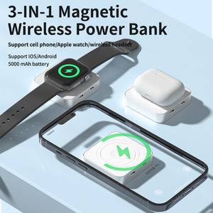 Cargador portátil inalámbrico magnético multifuncional de venta superior para teléfonos móviles y relojes AirPods - Product Image 4