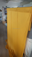 Rideau en panneaux de polyester extensible kaki sur mesure pour la décoration de mariage