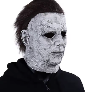 <span class=keywords><strong>Masque</strong></span> <span class=keywords><strong>de</strong></span> Michael Myers effrayant, casque en latex pour cosplay <span class=keywords><strong>de</strong></span> tueur, <span class=keywords><strong>masque</strong></span> d'horreur pour Halloween, couvre-visage effrayant <span class=keywords><strong>de</strong></span> film d'horreur - Product Image 1