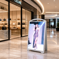 Écran LED mobile d'extérieur haute luminosité 32 43 55 pouces avec télécommande 4G pour affichage numérique intelligent