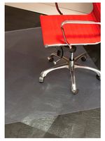 Tapis de chaise épais en PVC transparent, antidérapant, antimicrobien et résistant aux taches, à motif écossais, pour bureau moderne et usage commercial