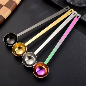 Custom logo 9.6 Inch 304 Stainless Steel Metal 5/10/15/20/25/30ml Coffee Powder Metal Kitchen Stainless Steel <b>Measuring</b> <b>Spoon</b> - Product Image 1