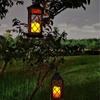 Petite lampe à vent LED étanche veilleuse bougeoir pot pour la maison décor de noël pour cour extérieure jardin palais