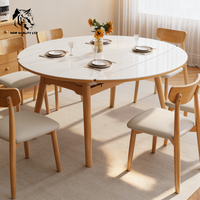 Table à manger de luxe extensible et pliable 10 places avec plateau en marbre, prix usine, personnalisable, grand stock, livraison directe