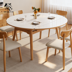 โรงงานเฟอร์นิเจอร์ ราคาถูก รับสั่งทำ มีสินค้าจำนวนมาก ดรอปชิปปิ้ง เฟอร์นิเจอร์ห้องรับประทานอาหารแฟชั่นใหม่ โต๊ะรับประทานอาหารไม้หินอ่อน - Product Image 1