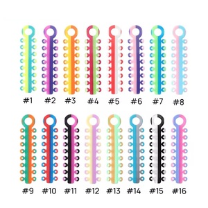 Tandheelkundige Tweekleurige Ligatuur Ring Orthodontische Elastische Ligatuurbanden Banden Banden Voor Tanden Beugels Beugels - Product Image 3