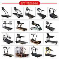 Tapis roulant commercial robuste ZY avec moteur 3HP et puissance de pointe 7HP, machine de course électrique avec inclinaison de 20 % pour salle de sport et centre de fitness