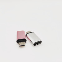 Adaptador Convertidor de Tipo C Hembra a Micro Macho al por Mayor, Conectores de Material para PC, Hub USB C para Teléfono Móvil Android, Tipo de Salida de CA