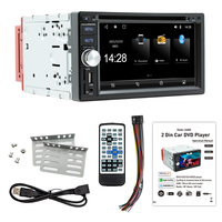 Radio FM Universal de 6.2 Pulgadas con Pantalla Táctil 2DIN, Carplay y Android Auto, Reproductor de CD/DVD para Auto con Bluetooth