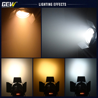 Projecteur Fresnel LED COB GEVV 100W 200W blanc chaud/froid DMX pour studio, télévision, cinéma, théâtre, concert, scène