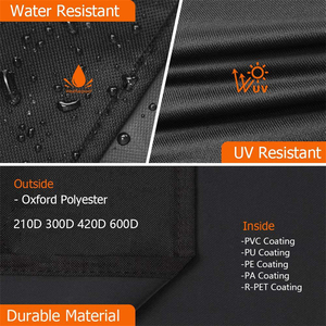 Couverture <span class=keywords><strong>de</strong></span> Barbecue rectangulaire résistante, <span class=keywords><strong>protection</strong></span> contre la pluie et le soleil, couverture <span class=keywords><strong>de</strong></span> Barbecue d'extérieur étanche, couverture <span class=keywords><strong>de</strong></span> Barbecue - Product Image 4