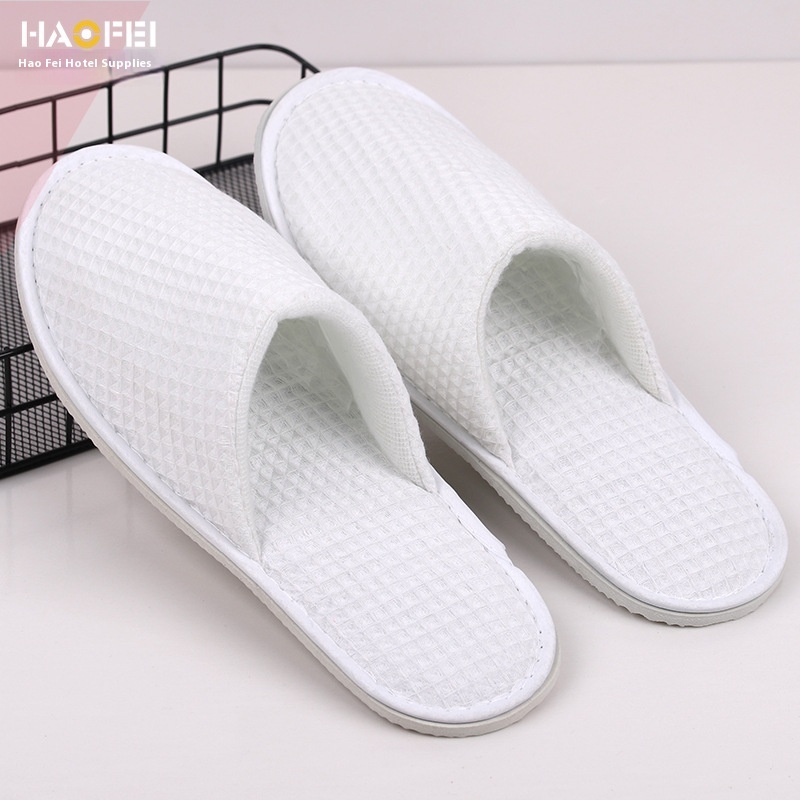 Custom Disposable Waffle Lattice Slippers for