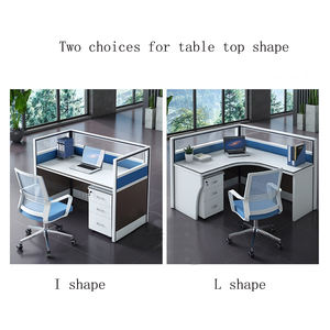 Mampara <span class=keywords><strong>de</strong></span> Oficina Flexible en Forma <span class=keywords><strong>de</strong></span> I, Moderna Estación <span class=keywords><strong>de</strong></span> Trabajo, Cubículo, Mesa <span class=keywords><strong>para</strong></span> 4 Personas, <span class=keywords><strong>para</strong></span> Uso en la Escuela o en la Empresa - Product Image 6