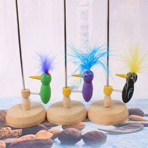 Juguete de plumas para gatos de entrega rápida, juguete interactivo para gatos y gatitos con ventosa potente, varita de juguete portátil - Product Image 6