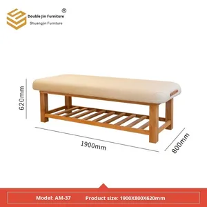 Cama de Masaje Tailandesa de Madera Maciza de Alta Gama, Estable y Sólida, Estilo Chino, para <span class=keywords><strong>Spa</strong></span>, Salón de Belleza, Cama para Centro de Terapia de Masajes - Product Image 6