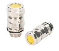 Exd Explosionsgeschützte SS304 SS316 Kabelverschraubung IP66 Wasserdicht Doppelte Kompression Armiert -60~+100 Niedrig-/Hochspannung M12-M63 Modell