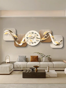 Reloj de Pared Colgante de Cristal Moderno y Lujoso 2026, Arte de Pared para Sala de Estar, Decoración <span class=keywords><strong>del</strong></span> Hogar - Product Image 4