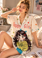 Pyjamas de haute qualité pour femmes, chemise de nuit en satin de soie, pyjamas de nuit pour femmes, robe de nuit