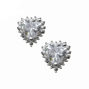 Set di Gioielli all'Ingrosso con Cuore in Zirconia Cubica Rossa, Argento S925 Placcato Rodio, Pendente e <span class=keywords><strong>Orecchini</strong></span> a Perno con Gemma di <span class=keywords><strong>Rubino</strong></span> - Product Image 5