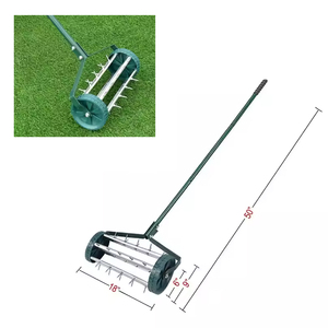 Aérateur de pelouse manuel à picots pour l'élimination du terreau, outil de jardinage poussé à la main pour l'aération des pelouses, contribue à restaurer la santé de la pelouse, <span class=keywords><strong>prix</strong></span> au débit - Product Image 3