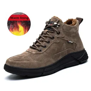 뜨거운 판매 겨울 안전 신발 공장 도매 펑크 증거 작업 건설 강철 발가락 운동화 따뜻한 안전 신발 부츠