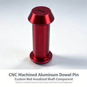 Manguito con Brida de Aluminio Rojo Mecanizado a Medida OEM ODM de Alta Gama, Piezas de Conexión de Eje Hueco de Precisión ISO9001 - Product Image 1
