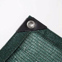 Filet d'ombrage en HDPE stabilisé aux UV, tricoté par tricotage warp, taux d'ombrage 30%-95%, options de couleur vert/noir, toile d'ombrage toutes saisons pour serre