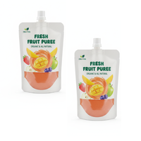 Pochettes à bec verseur personnalisées de 120 ml, 150 ml, 250 ml, 300 ml pour sauces alimentaires (ketchup, mayonnaise, beurre de cacahuète)