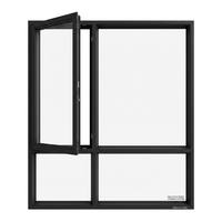 Système de mur-rideau, fenêtres battantes, verre trempé, insonorisé, design moderne, certifié Energy Star, pour chambre à coucher, école, usage extérieur