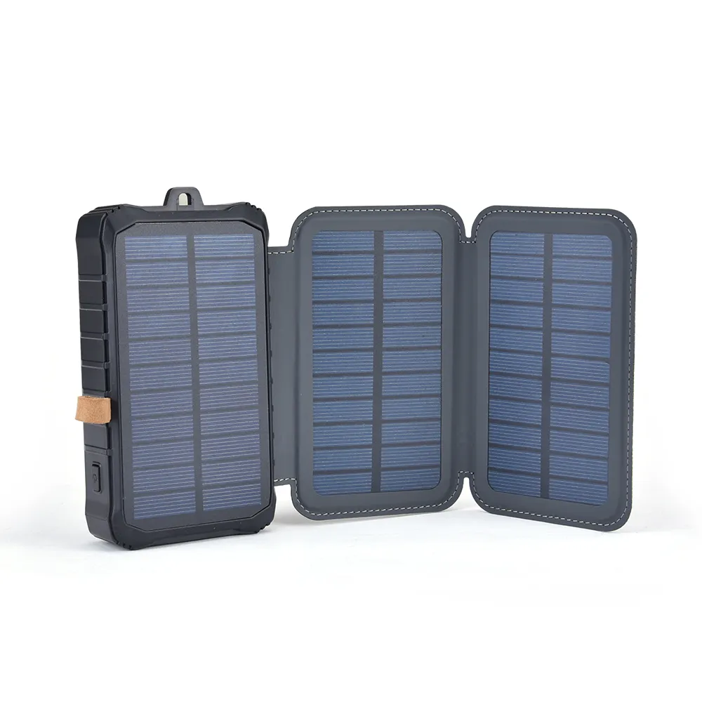 Hand Crank USB Sun Energy Charging 3 in 1 Battery Backup Solar Panel Smart Phone Portable Power Bank