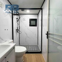 Maison Modulaire Préfabriquée Personnalisée de 20 ou 40 pieds, Tiny House Extensible avec 2, 3 ou 4 Chambres, Bureau, Jardin, Toilettes et Cuisine