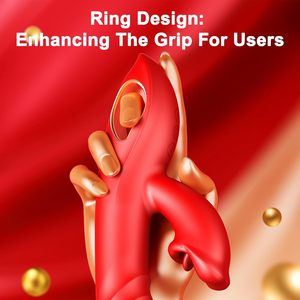 4-in-1 <span class=keywords><strong>G</strong></span>-Punkt Vibrator Zungen-Klitoris-Stimulator Rose Sexspielzeug Dildos Vibrator Stoßender Dildo Nippel Anal Erwachsenen-Sexspielzeuge - Product Image 5