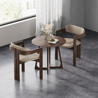 Chaise de salle à manger en bois massif de style nordique BST, tabouret individuel moderne avec accoudoirs, panneau MDF léger et robuste pour hôtel et salon