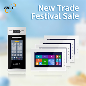 Système d'interphone vidéo IP intelligent avec commutateur PoE, systèmes d'interphone HD pour immeubles d'appartements, sonnettes vidéo, téléphones de porte - Product Image 1