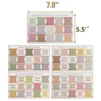 Onglets d'indexation de Bible en acrylique personnalisés, imprimés en couleur, avec impression UV, imperméables, très résistants, faciles à coller, autocollants durables