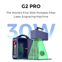G2 PRO Mini, graveur laser fibre portable 3D couleur 20W/30W pour petites entreprises, haute productivité, marquage DXF/BMP/AI