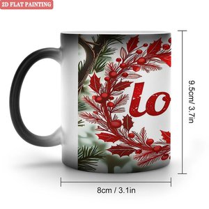แก้วน้ำเปลี่ยนสีความร้อนลายตารางนักเรียนหอพัก สีดำด้าน 11 ออนซ์ เซรามิก - Product Image 1