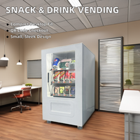 Máquina Expendedora de Barras de Chocolate y Bolsitas de Té con Código QR, Precio de Fábrica, Máquina de Escritorio para Bebidas y Snacks, con Pantalla LED y SDK Habilitado
