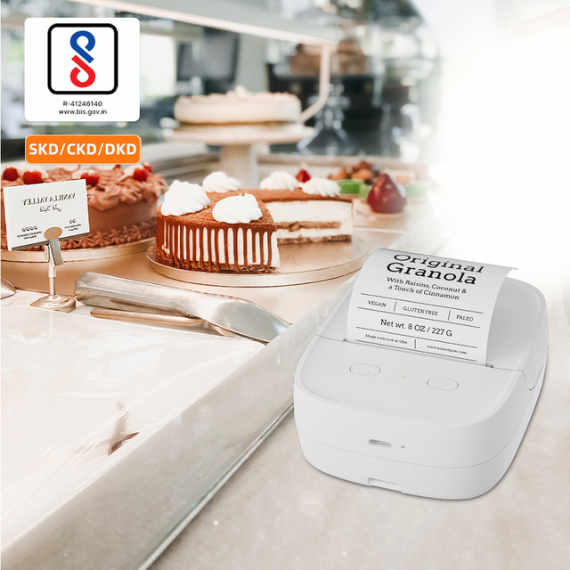 AIYIN 58mm Portable Mini Thermal Label Printer with for Wireless 203dpi 200mm/s in Stock