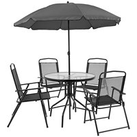 Kunden spezifische kostenlose Kombination cool und leicht zu reinigen tragbare Klapp eisen Garten Outdoor Cafe Couch tisch Stuhl Möbel Set