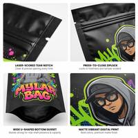Série de pochettes Mylar personnalisées Ximu, anti-odeur, Doypack, assortiment de couleurs numériques, sacs thermoscellables, ultra haute résistance à l'oxygène
