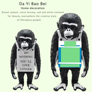 Giocattolo Medicom sculture Pop Art resina arte Banksy Orangutan Banksy - Product Image 5