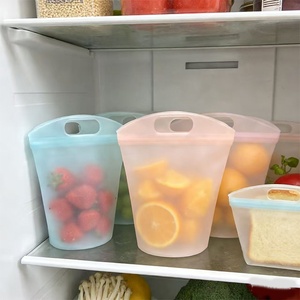 Sacs de conservation alimentaire en silicone Simplicity, compatibles micro-ondes, pour réfrigérateur et congélateur, 1000ml/750ml/500ml, pour lait et protéines en poudre - Product Image 2