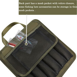 Bolsa de Pesca Resistente de Lona Impermeable para Señuelos y Jigs, para Almacenamiento de Jigs de Pesca Lenta en Agua Salada y Dulce - Product Image 3