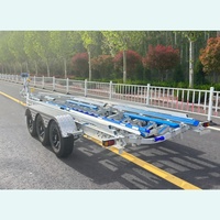 Remorque bateau en aluminium HOIRO 4,5t de 33 pieds, grande taille, haute qualité, forte capacité de charge, style tendance, prix usine, certification VIN CE DOT