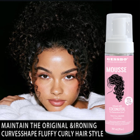 Mousse coiffante moussante personnalisée pour boucles, fixation forte, sans alcool, biologique, pour tresses, marque privée, vente en gros